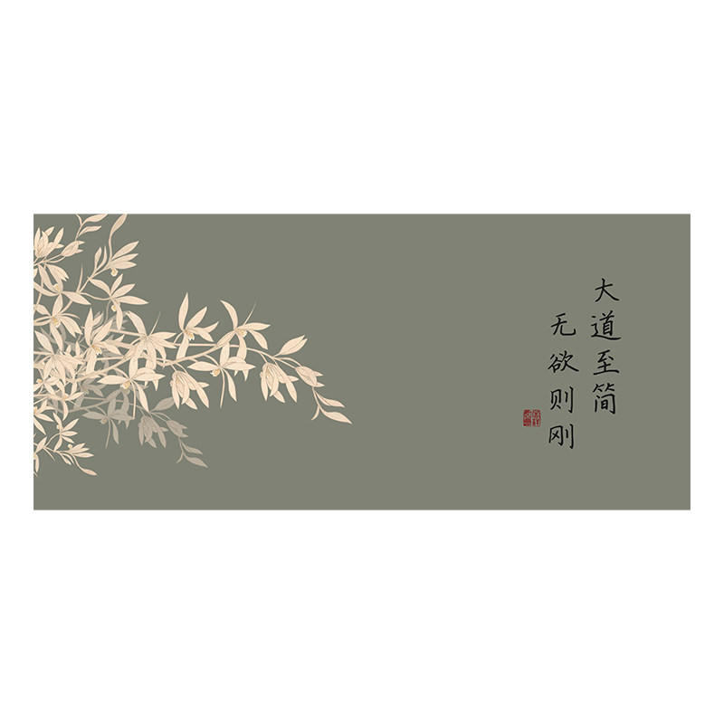 国风文学鼠标垫超大号办公家用创意文字键盘垫笔记本定制电脑桌垫