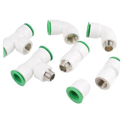 ppr快速接头4分20热熔水管配件