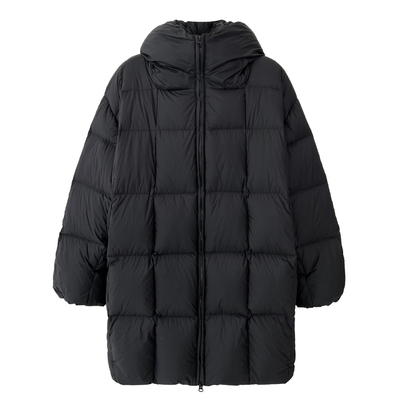 90白鸭绒立领羽绒服韩系中长款