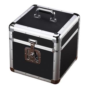 cd收纳盒家用dvd收纳碟片光盘盒专辑整理手提箱1012寸黑胶收藏箱