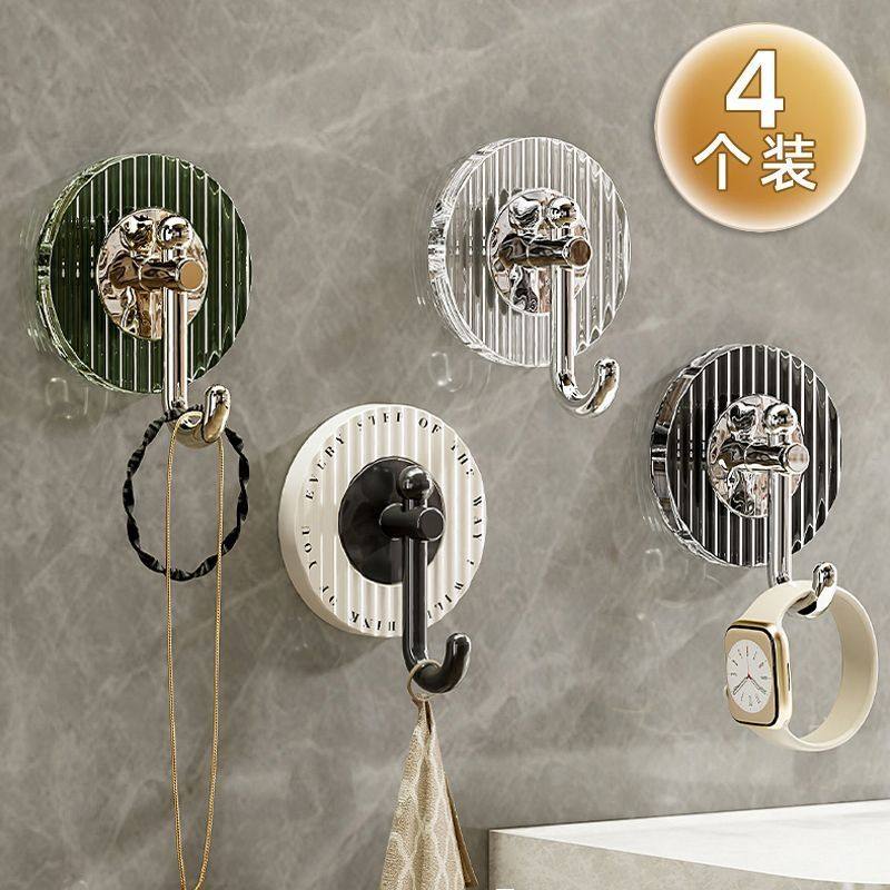 轻奢挂钩粘胶承重免浴室贴墙墙壁钩卫生间粘打孔无痕挂钩毛巾