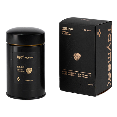 崎寻黑金罐烟熏小种红茶