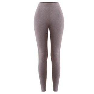 打底裤女外穿薄绒保暖紧身裤秋季冬季新款高腰弹力灰色大码小脚裤
