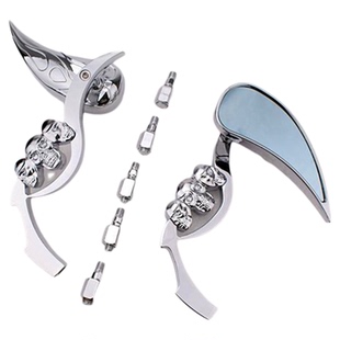 摩托车配件马格纳250铁马/沙都/竞速之星400改装复古后视镜反光镜