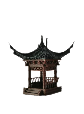 古代塔楼模型装饰摆件古亭子