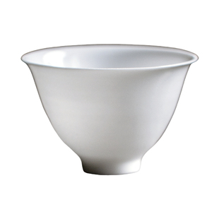 觅白玉令手拓超薄胎蛋壳杯纯手工夫茶品茗杯撇口小客聚香主人柴窑