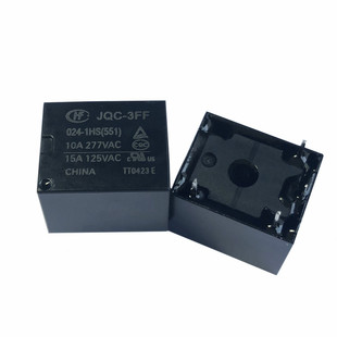 原装正品 JQC-3FF-24VDC-1HS 宏发继电器 HF3FF-024-1HS 24V 4脚