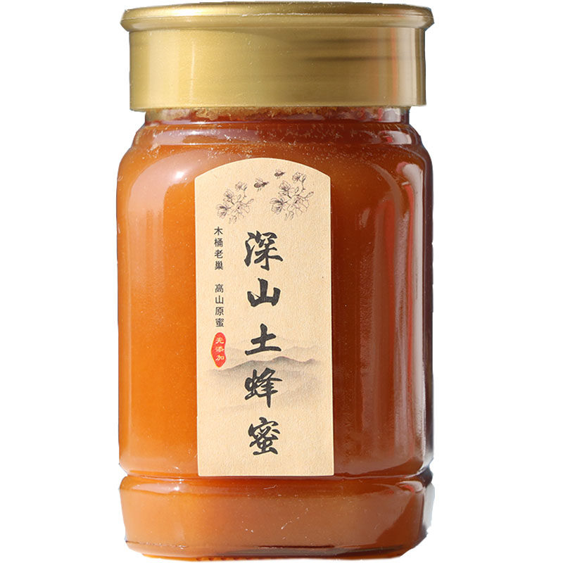 深山土蜂蜜原始压榨老巢木桶蜜