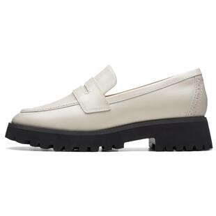 Clarks其乐Stayso Edge女鞋春夏单鞋时尚舒适简约方头厚底乐福鞋