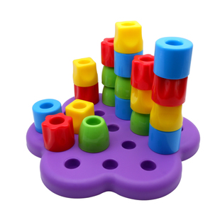 1-3岁宝宝方形套盒叠叠乐叠叠杯早教中心教具套筒套杯套盒啤酒桶