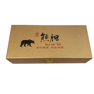 新款包装熊胆粉包装盒空盒子木盒字胆包礼盒油漆盒皮盒批发定制lo