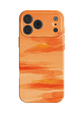 橙色晚霞~渐变天空ins适用苹果17promax手机壳iphone16华为pura70小米15云彩opporeno14荣耀400iqoo13红米k90