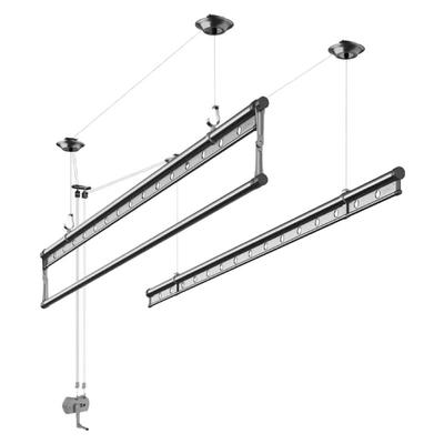 升技晾衣架阳台手摇双杆式