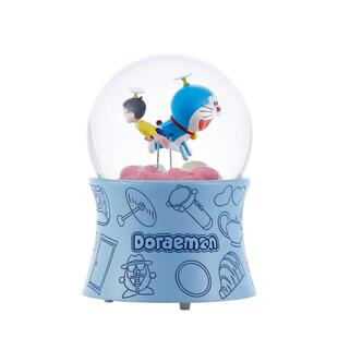 JARLL赞尔哆啦A梦水晶球音乐盒旋转自喷灯光八音盒送男生同学礼物