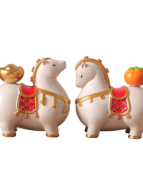 2026马年吉祥物马上有钱摆件