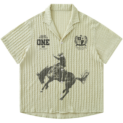 衬衫休闲短袖上衣男女