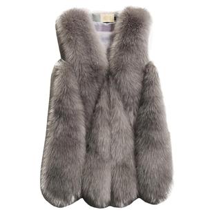 反季狐狸毛皮毛一体流行皮草马甲女2025新款女款背心女士外套秋冬