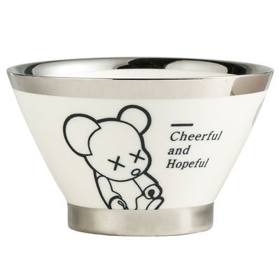 至雅尚家陶瓷北欧轻奢大众卡通碗