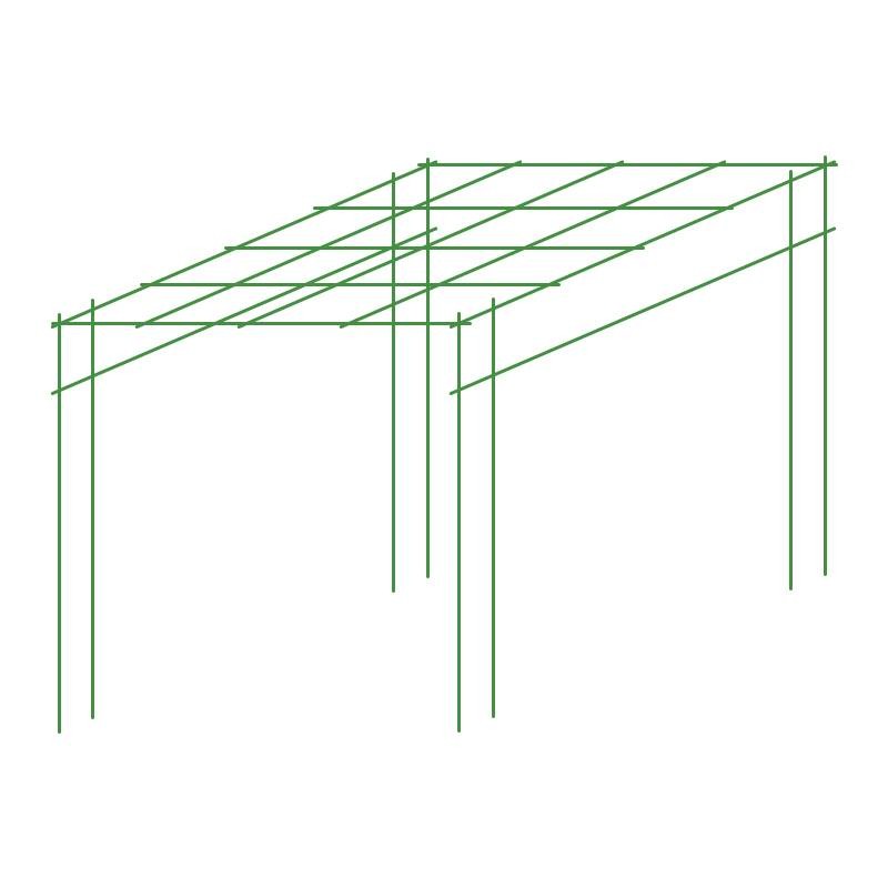 葡萄架子庭院户外爬藤架园艺花架丝瓜支架种菜植物瓜棚架支撑杆网