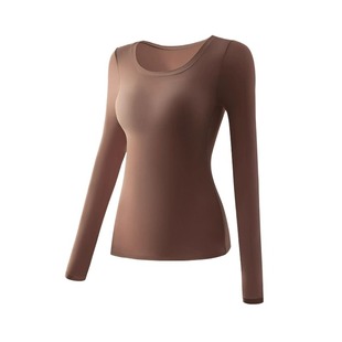 雅鹿美体保暖内衣女款紧身秋衣秋裤套装2025新款棉毛衫打底衣肤色