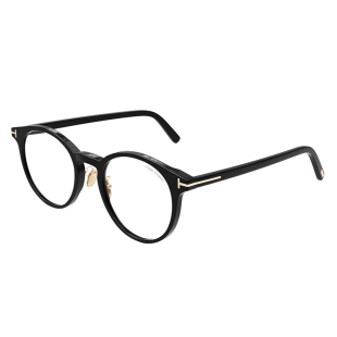 TOM FORD汤姆福特眼镜架TF圆形板材文艺女士近视眼镜框FT5996-K-B