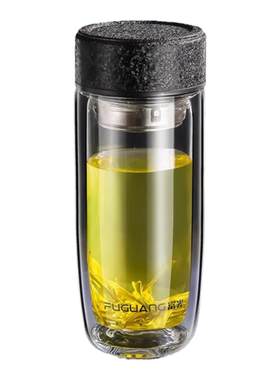 富光玻璃水杯加厚防烫耐高温茶杯
