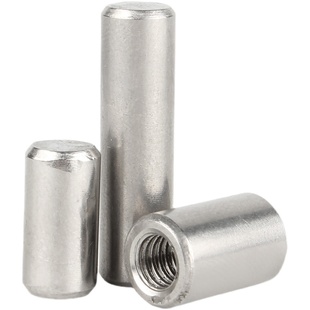 304不锈钢内螺纹圆柱销内牙销钉GB120带孔定位销M4M5M6M8M10M12