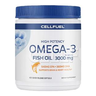 美国PipingRock朴诺深海鱼油胶囊420粒欧米伽3DHA中老年高纯鱼油