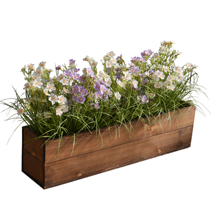 户外花箱仿真花摆设假花隔断花槽装饰花室内高级仿生绿植造景组合