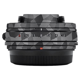 JJC 适用富士XF 23 F2.8镜头贴膜fujiflim xf 23mm f2.8 R WR保护皮贴贴纸3M材质碳纤维防刮防蹭保养相机配件