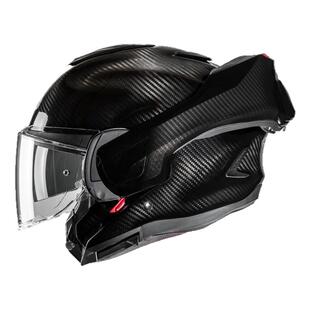 韩国HJC F100碳纤维揭面盔户外骑行头盔四季防雾双镜片