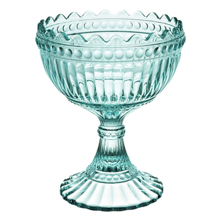 芬兰进口iittala伊塔拉marimekko联名玻璃高脚甜品杯家用冰淇淋碗