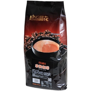 晶花拿铁咖啡浓香速溶咖啡粉即溶800g袋装咖啡伴侣提神手冲商用