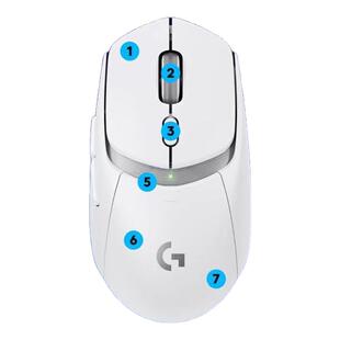 罗技G309无线鼠标原神电竞游戏专用双模G304升级轻量侧键机械拆包