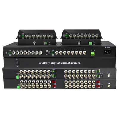 鹏迪同轴高清监控视频4路光端机