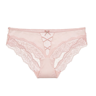 「HS」粉黛柔心*绝美性感勾人蕾丝内裤2026新款透气款女士三角裤