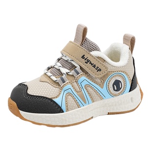 大黄蜂童鞋冬季新款男宝宝鞋子儿童运动鞋小童防滑加绒保暖机能鞋