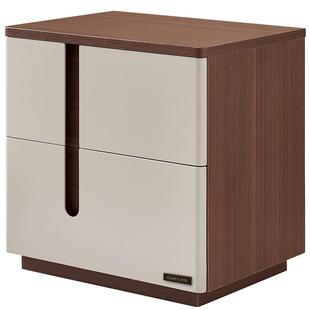 全友家居新中式储物收纳床头柜卧室家用床边小型抽屉柜子2025新款