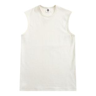 PUBLIC RADIO | 美式复古小领口螺纹坎肩纯棉背心T恤修身立体剪裁