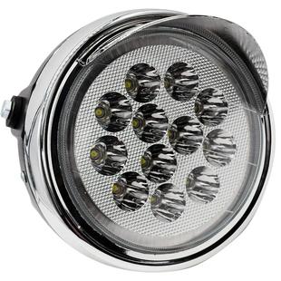 超亮款 125摩托车太子led灯圆电动三轮车led大灯总成摩托车前大灯