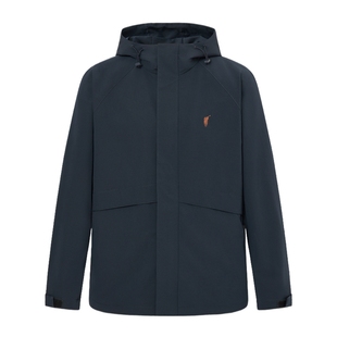 POLOWALK男装夹克2025秋季新品简约工装连帽夹克通勤百搭外套男式