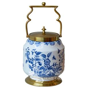 从今往后HomeDecor-CFSS369-蓝玫瑰提壶花瓶