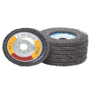 百叶片角磨机千叶百叶轮100加厚金属不锈钢砂布轮木工打磨抛光片