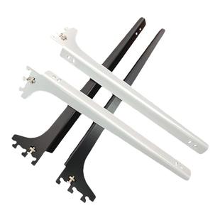 A柱黑白木板玻璃层板托 紧固升级上墙置物架五金配件支架展柜货架