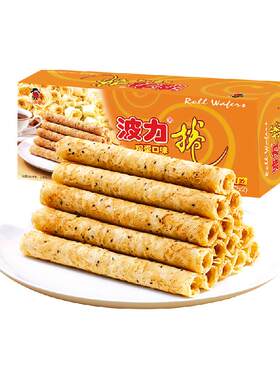 波力鸡蛋味休闲食品蛋卷饼干108g