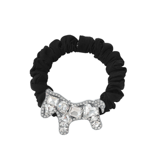 DODOGOGO水钻小马发圈女2025新款高弹力发绳马年生肖发饰百搭头绳