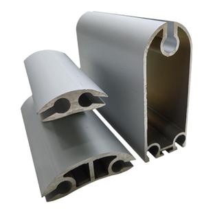 PVC快速卷帘门配件铝质抗风杆铝型材防风杆铝合金底梁配重横杆