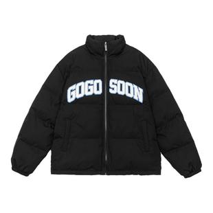 GOGOSOON冬装男立领棉衣潮流百搭棉袄宽松保暖棉服学生休闲外套Q
