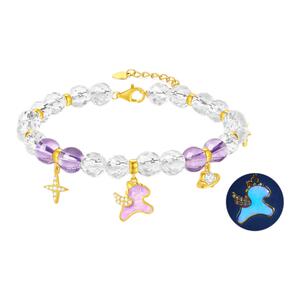 周大生梦幻星辰生肖马手串本命年紫水晶手饰女精致送女友生日礼物