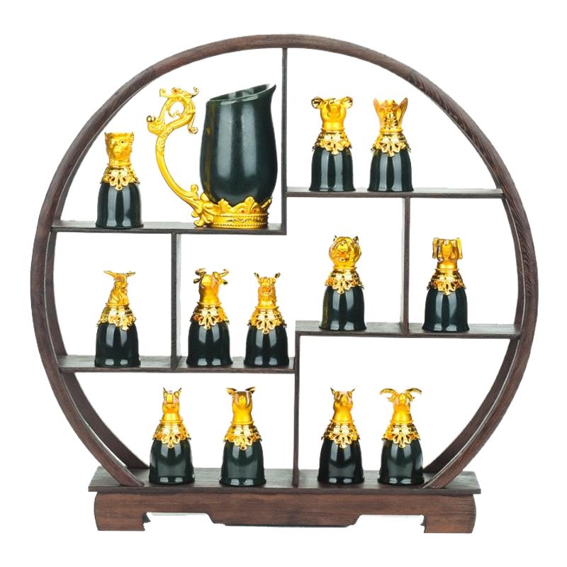 酒柜装饰品摆件酒具十二生肖高级感礼盒轻奢高档乔迁新居实用礼物